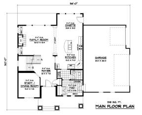 Main Floor for House Plan #098-00104