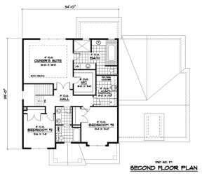 Second Floor for House Plan #098-00104