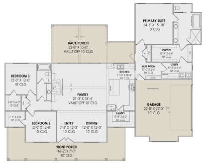 Main Floor  for House Plan #7983-00102