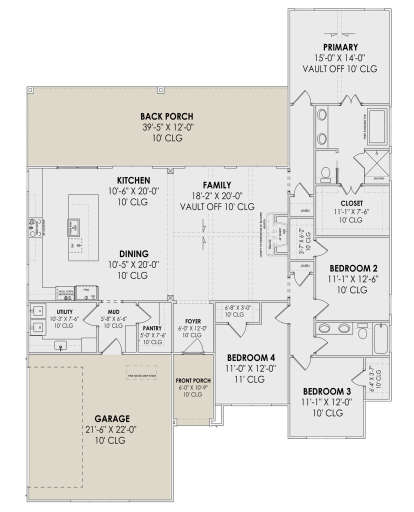 Main Floor  for House Plan #7983-00103
