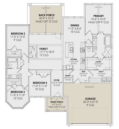 Main Floor  for House Plan #7983-00106
