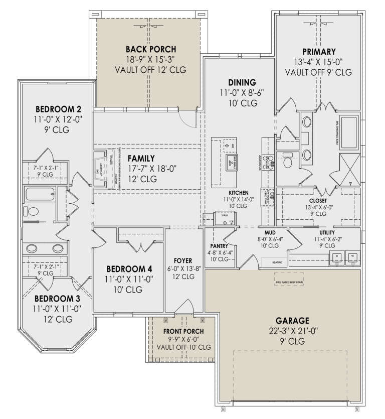 House Plan House Plan #30935 Drawing 1