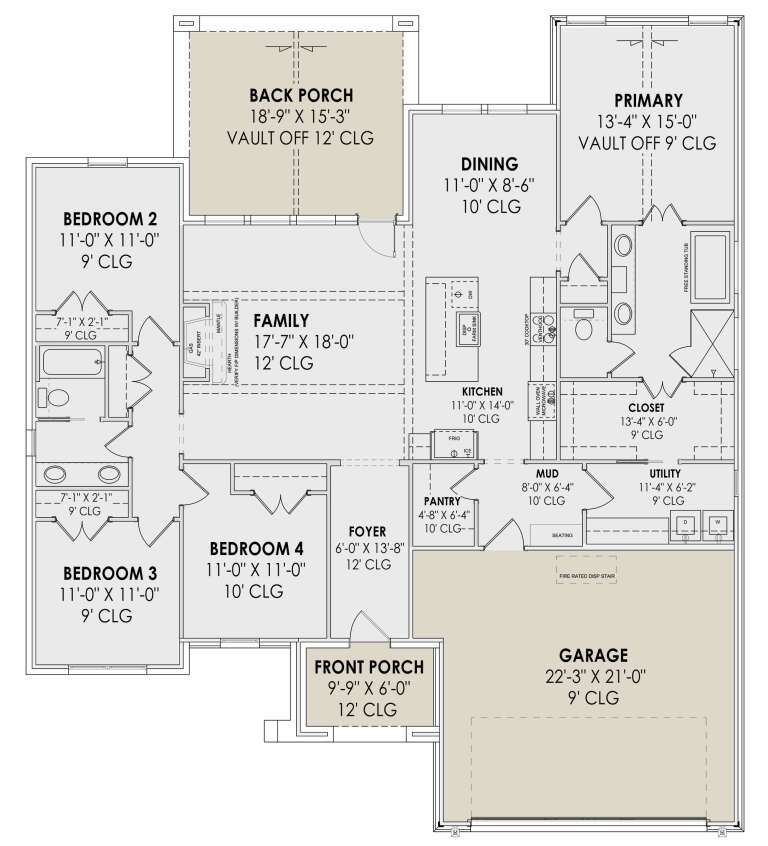 House Plan House Plan #30936 Drawing 1