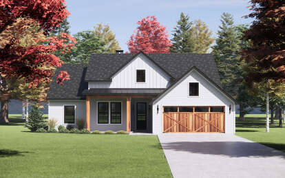 Modern Farmhouse House Plan #7983-00108 Elevation Photo