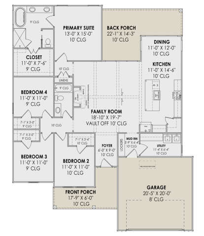 Main Floor  for House Plan #7983-00108