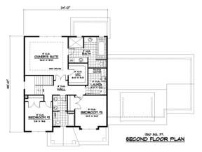 Second Floor for House Plan #098-00105