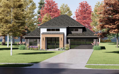 Contemporary House Plan #7983-00112 Elevation Photo