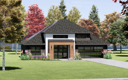 Contemporary House Plan #7983-00112 Elevation Photo