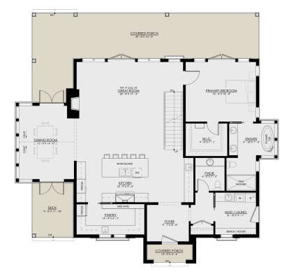 Main Floor  for House Plan #8937-00086