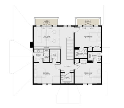 Second Floor for House Plan #8937-00086