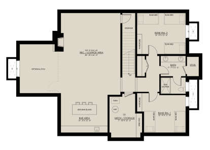 Basement for House Plan #8937-00086