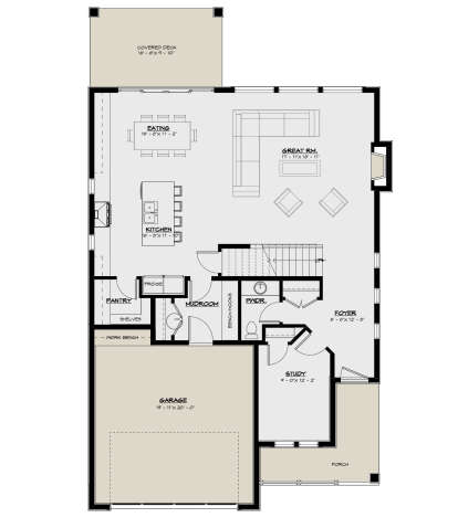 Main Floor  for House Plan #8937-00089
