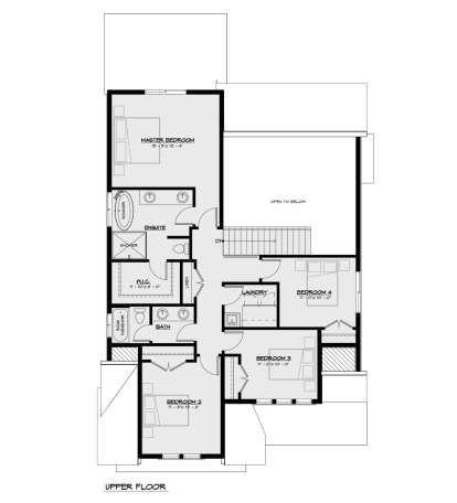 Second Floor for House Plan #8937-00089