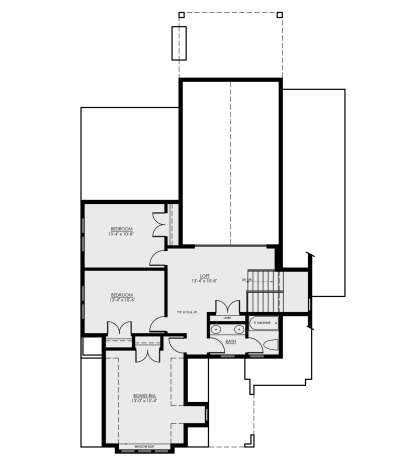 Second Floor for House Plan #8937-00092