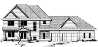 3 Bed, 2 Bath, 2683 Square Foot House Plan - #098-00106