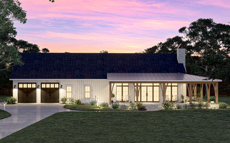 Barn Plan - 1,878 Square Feet, 3 Bedrooms, 2.5 Bathrooms | Floor Plan ...