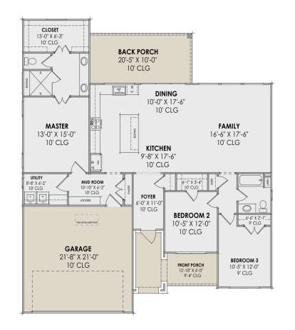 Main Floor  for House Plan #7983-00114