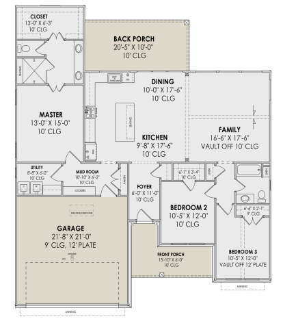 Main Floor  for House Plan #7983-00115