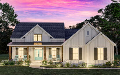 Modern Farmhouse House Plan #009-00397 Elevation Photo