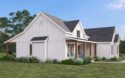 Modern Farmhouse House Plan #009-00397 Elevation Photo