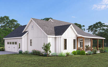 Modern Farmhouse House Plan #009-00397 Elevation Photo