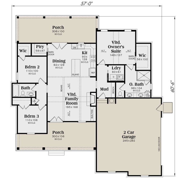 House Plan House Plan #30957 Drawing 1