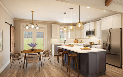 Modern Farmhouse House Plan #009-00397 Additional Photo