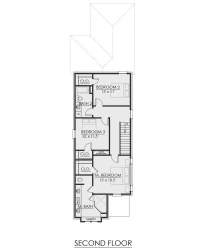 Second Floor for House Plan #7071-00022