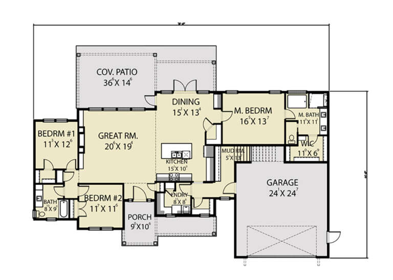 House Plan House Plan #30960 Drawing 1