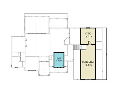 Bonus Room for House Plan #2464-00128