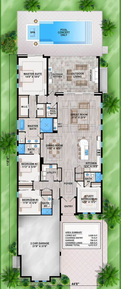 Main Floor  for House Plan #207-00147