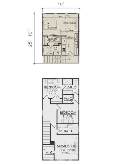 Second Floor for House Plan #7071-00023