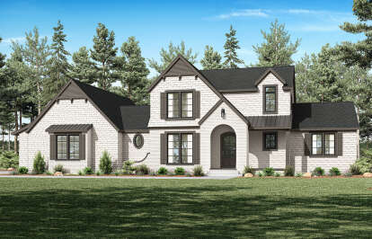 Traditional House Plan #2464-00129 Elevation Photo