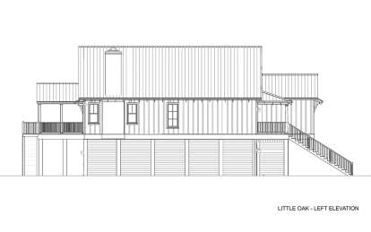 Coastal House Plan #6316-00007 Elevation Photo