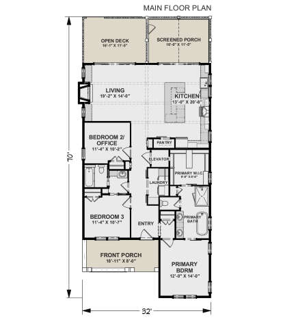 Main Floor for House Plan #6316-00007