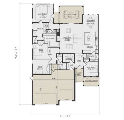 Main Floor  for House Plan #7071-00024