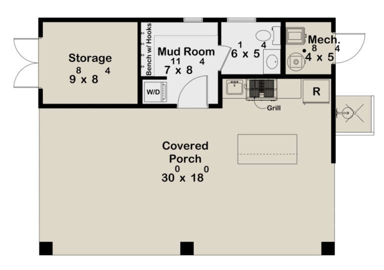 House Plan House Plan #30971 Drawing 1