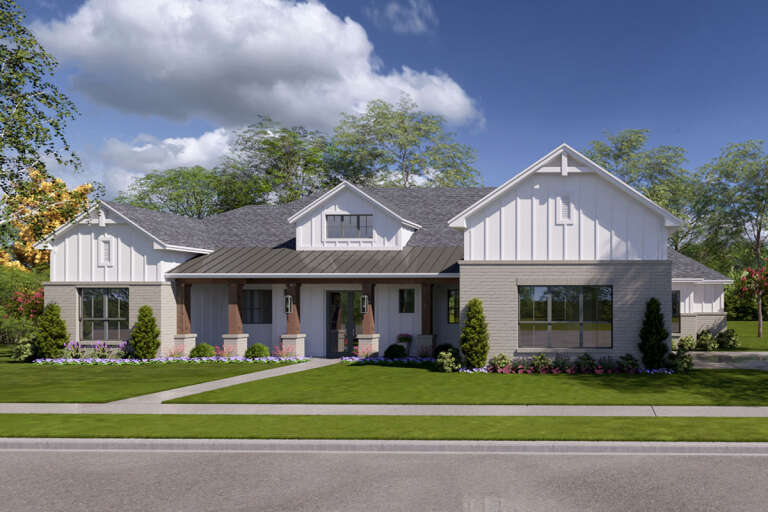 House Plan House Plan #30972 Angled Front Elevation