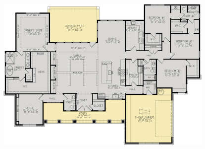 Main Floor  for House Plan #3570-00001