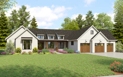 Modern Farmhouse House Plan #2559-01029 Elevation Photo