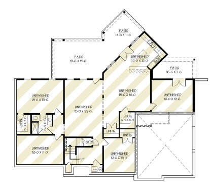Basement for House Plan #4195-00076