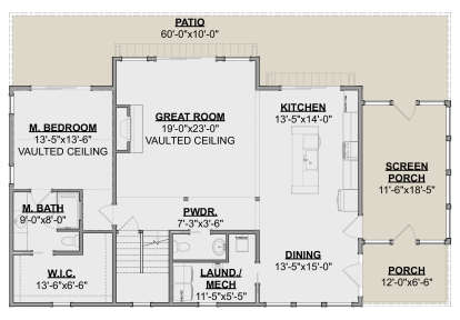 Main Floor  for House Plan #1462-00117