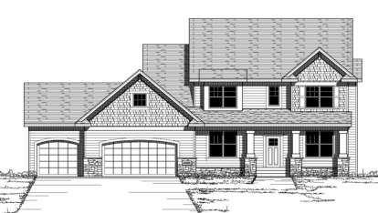 Traditional House Plan #098-00109 Elevation Photo
