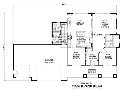 Main Floor for House Plan #098-00109