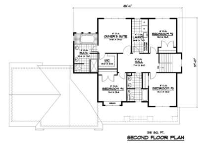 Second Floor for House Plan #098-00109
