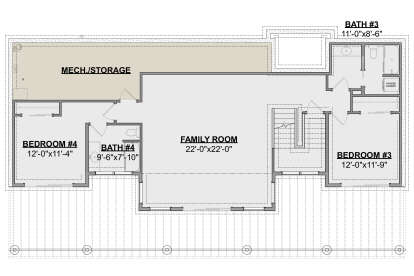 Basement for House Plan #1462-00118