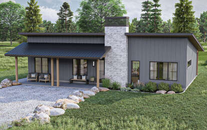 Modern House Plan #963-00944 Elevation Photo