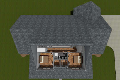 Overhead Second Floor for House Plan #4848-00411