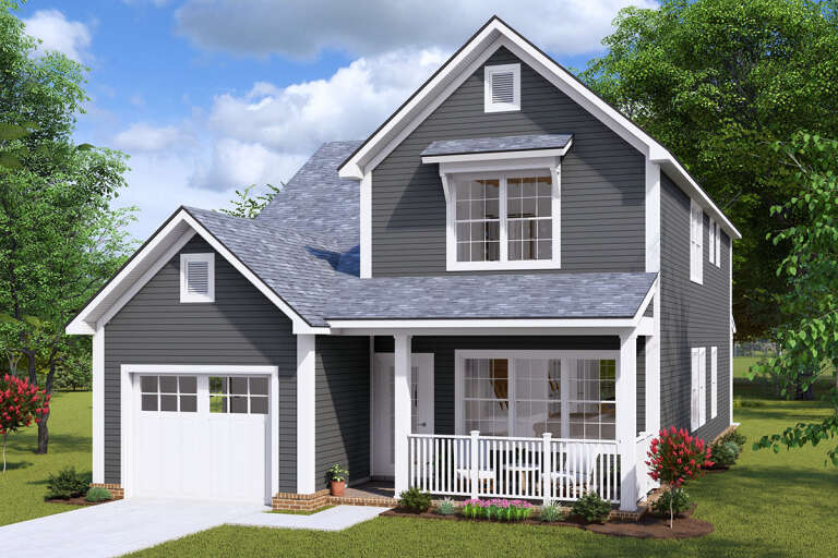 House Plan House Plan #30984 Angled Front Elevation
