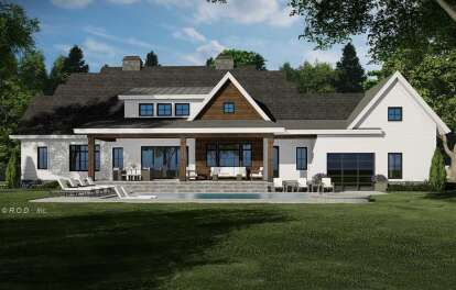 Modern Farmhouse House Plan #098-00422 Elevation Photo